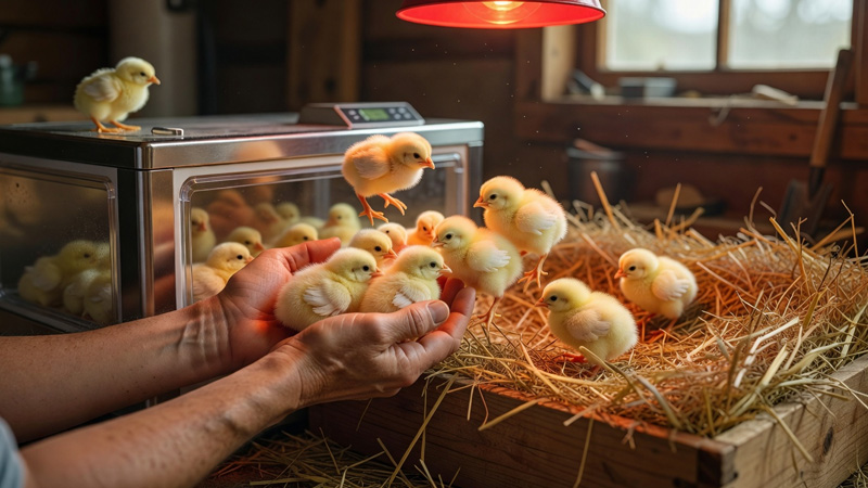 Move Baby Chicks Safely from Incubator to Brooder